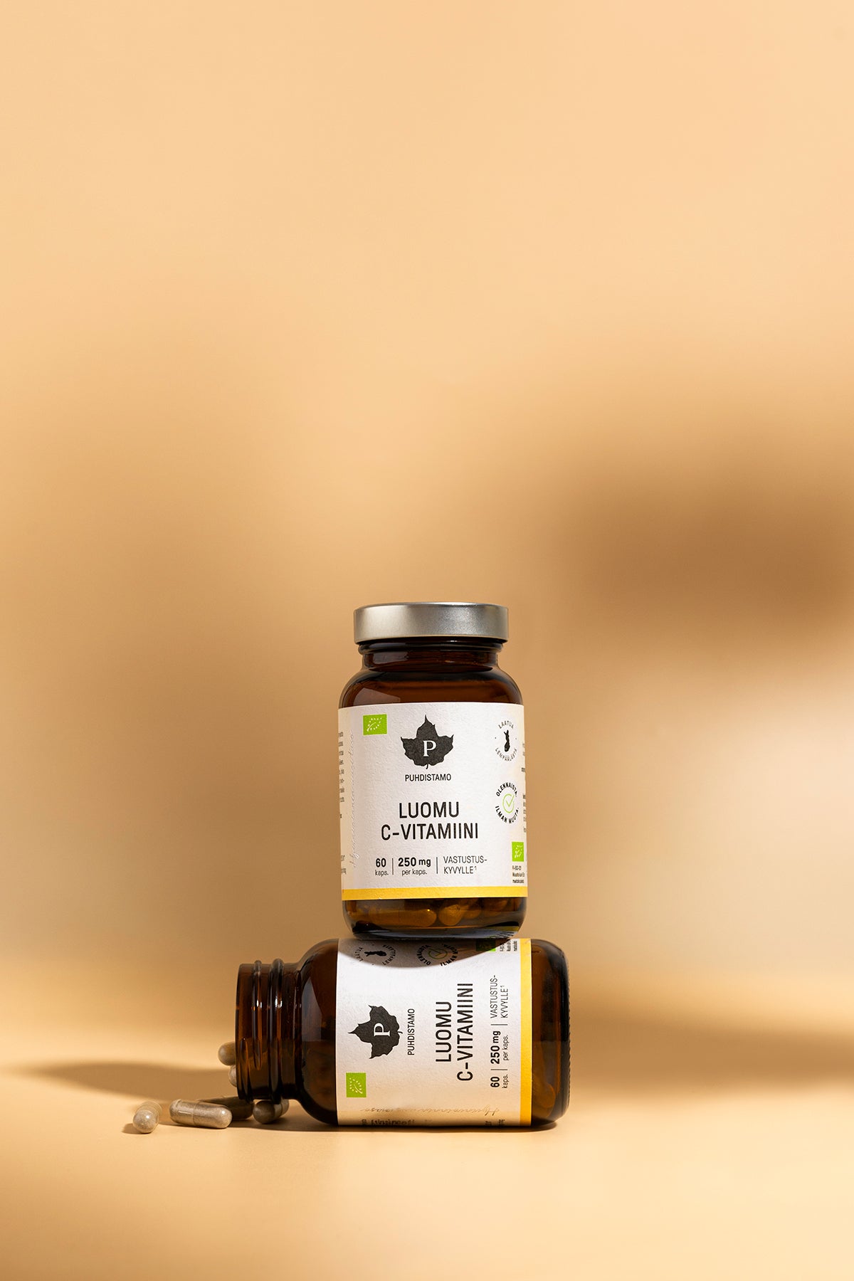 Ekologiškas vitaminas C, 60 kapsulių